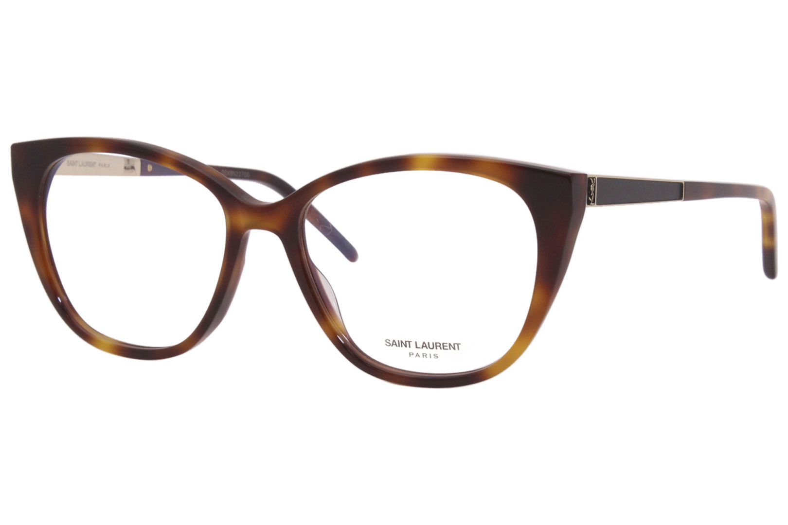 Saint Laurent Eyeglasses Women's SL-M72 004 Havana/Gold 54-16-145mm ...