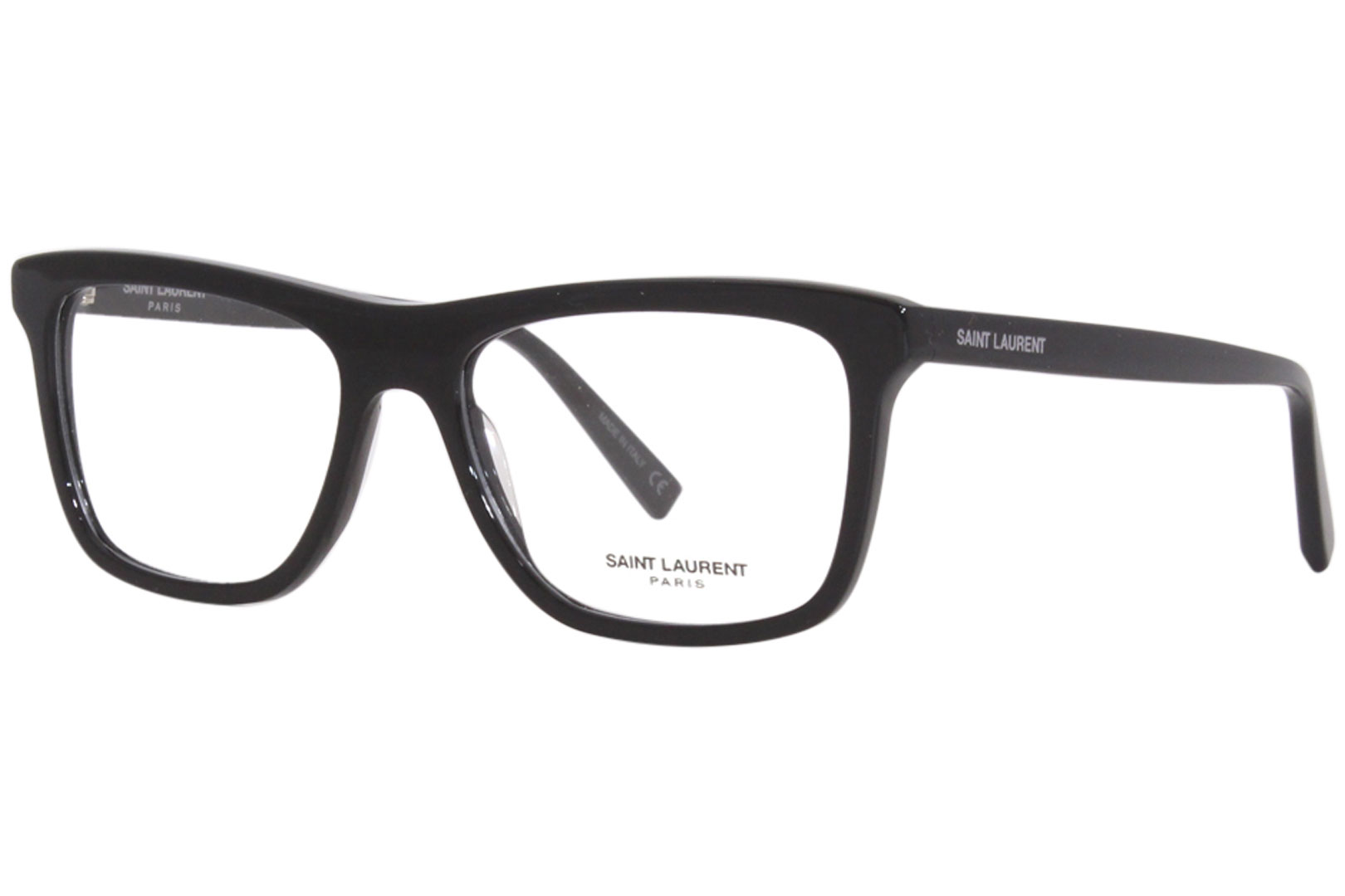 Saint Laurent SL481 001 Eyeglasses Men's Black Full Rim Square Shape 55 ...