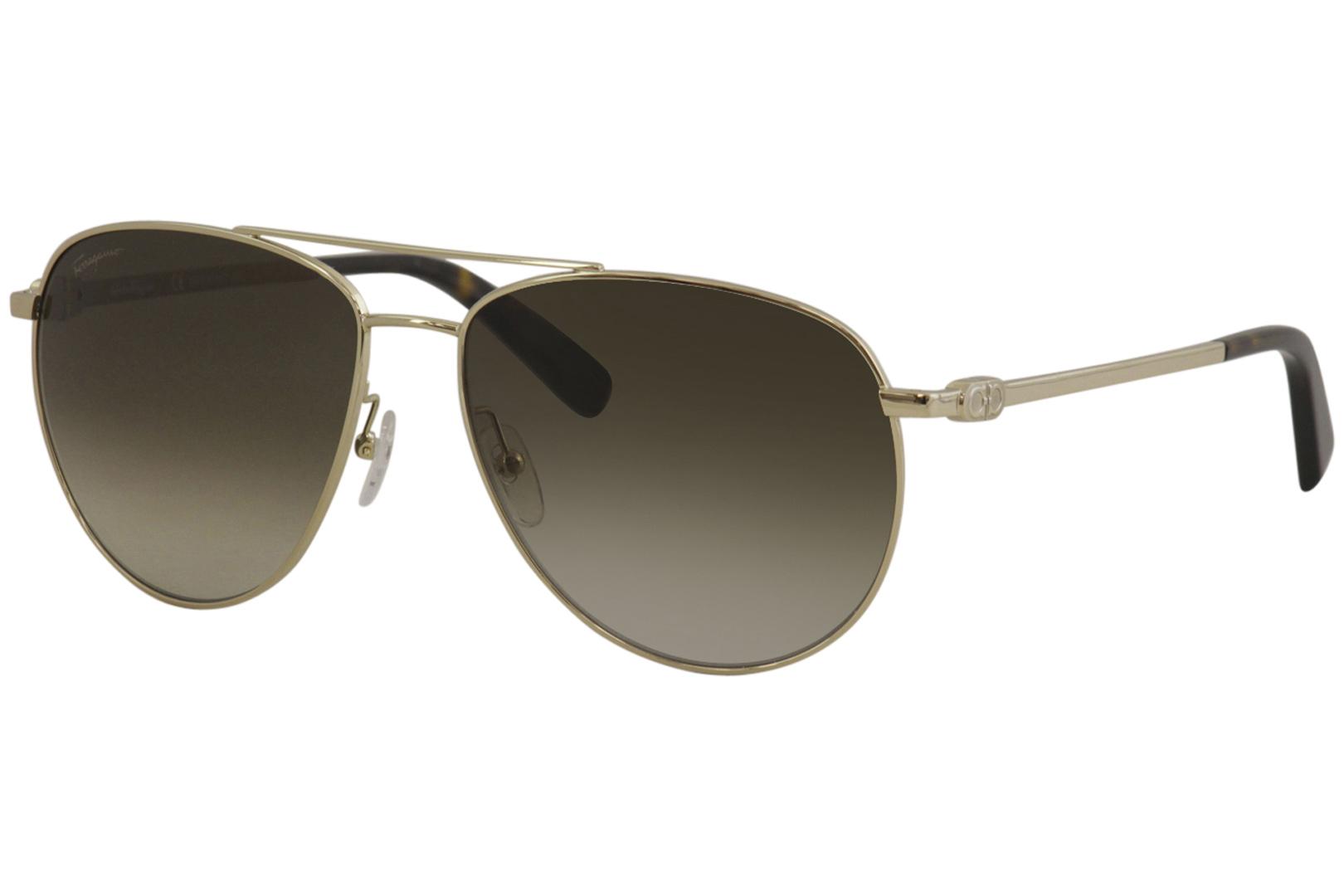 Salvatore Ferragamo Men's SF 157S 157/S Pilot Sunglasses | EyeSpecs.com