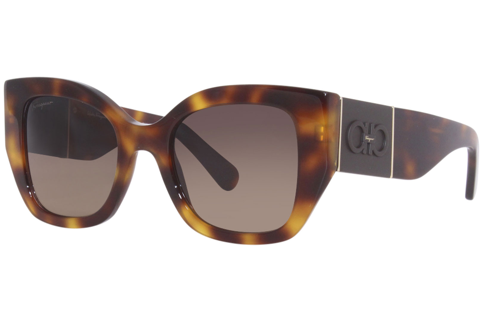 Salvatore Ferragamo Tortoise / Brown Gradient 52mm outlet Ladies Sunglasses