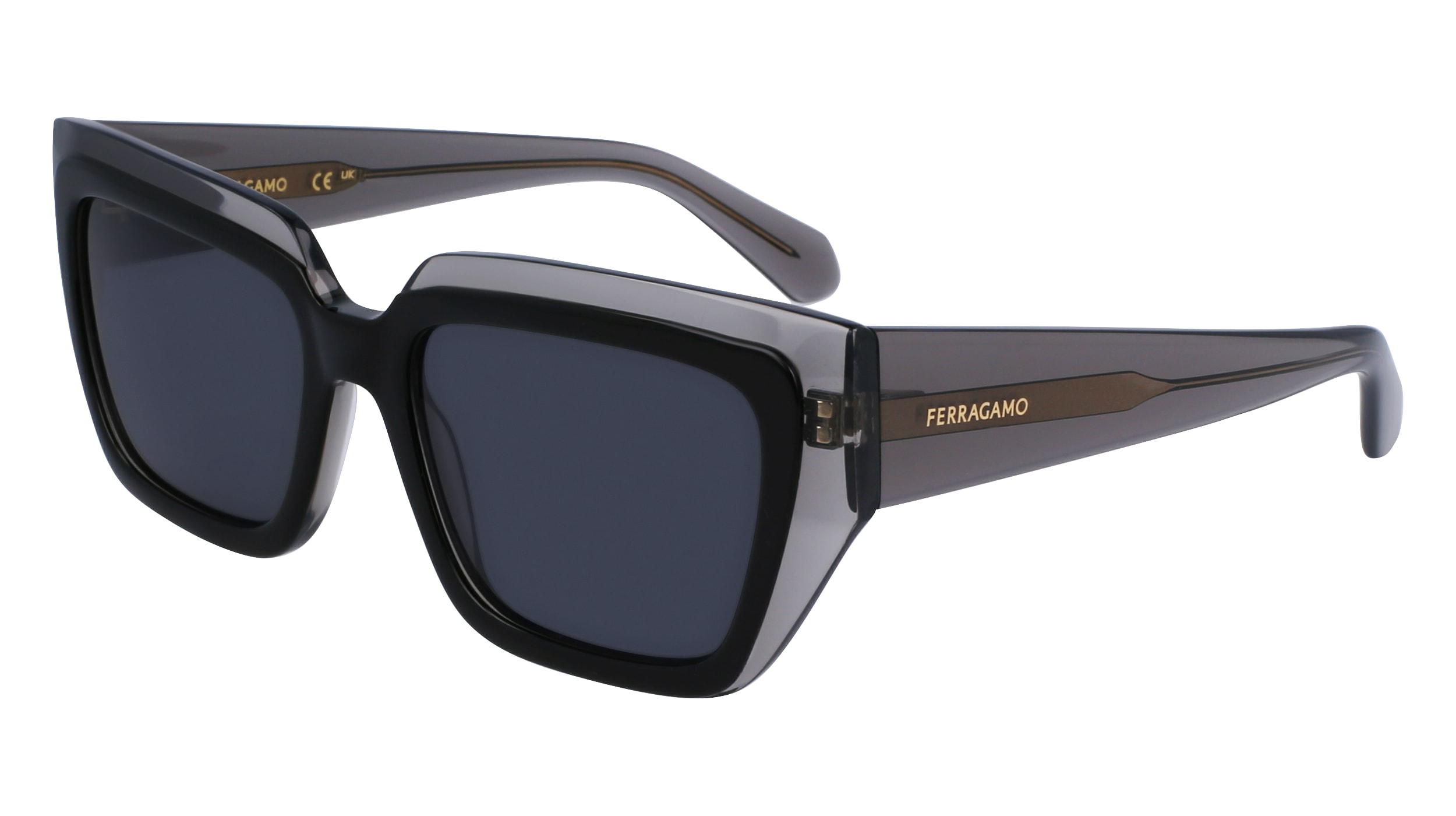 Salvatore Ferragamo SF2002S 024 Sunglasses Women s Grey Black Grey 55 18 140