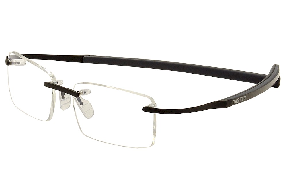 Tag Heuer Eyeglasses Spring Rubber TH0342 0342 TagHeuer Rimless Optical Frame