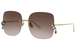 Alexander McQueen AM0390S Sunglasses Women's Square Shape