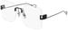 Balenciaga BB0113O Eyeglasses Rimless Square Shape