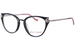 Betsey Johnson Bling Eyeglasses Women's Full Rim Round Shape