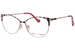 Betsey Johnson High-Society Eyeglasses Women's Full Rim Oval Shape