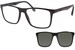 Carrera 4009/CS Eyeglasses w/Sunglasses Clip On Men's Square