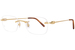 Cartier Core Range CT0050O Eyeglasses Rimless Rectangle Shape