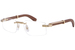 Cartier CT0485O Eyeglasses Men's Rimless Rectangle Shape