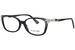 Caviar M5670 Eyeglasses Women's Full Rim Rectangle Shape w/Clear Crystals