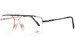 Cazal 7098 Eyeglasses Men's Semi Rim Rectangle Shape