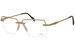 Cazal 742 Eyeglasses Men's Semi Rim Pilot Optical Frame