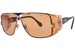 Cazal Legends 955 Sunglasses Men's Square Shape - Black/Orange-012