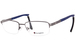 Champion Triad Eyeglasses Men's Semi Rim Rectangular Optical Frame