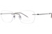 Charmant CH16700 Titanium Eyeglasses Men's Rimless Square Shape