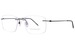 Charmant CH16702 Titanium Eyeglasses Men's Rimless Rectangle Shape