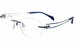 Charmant Line Art XL2137 Eyeglasses Women's Rimless Rectangular Optical Frame