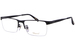 Chopard VCHA98M Eyeglasses Semi Rim Rectangle Shape