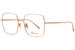 Chopard VCHF49M Eyeglasses Women's Full Rim Square Optical Frame