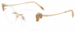 Chopard VCHG03S Eyeglasses Women's Rimless Cat Eye