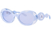 Dolce & Gabbana DX6005 Sunglasses Youth Kids Girl's Oval Shape - Azure/Dark Violet Mirror Silver-33451U