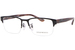 Emporio Armani EA1129 Eyeglasses Men's Semi Rim Rectangle Shape