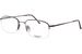 Flexon 606 Eyeglasses Men's Semi Rim Rectangle Shape