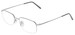 Flexon 606 Eyeglasses Men's Semi Rim Rectangle Shape