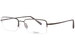 Flexon Davisson 600 Eyeglasses Men's Semi Rim Rectangular Optical Frame