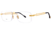 Fred FG50035U Eyeglasses Men's Rimless Rectangle Shape