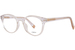 Furla VFU642V Eyeglasses Women's Full Rim Round Shape - Crystal/Gold-Logo-0P79