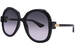 Gucci GG1432S Sunglasses Women's Butterfly Shape - Black/Grey Gradient-001