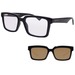 Gucci GG1543S Sunglasses Men's Rectangle Shape w/Clip-On