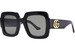 Gucci GG1547S Sunglasses Women's Rectangle Shape