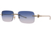 Gucci GG1703S Sunglasses Rimless Rectangle Shape