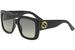 Gucci Women's Urban Collection GG0141S GG/0141/S Square Sunglasses