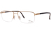 Jaguar 35057 Eyeglasses Men's Semi Rim Rectangle Shape