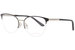 Jill Stuart JS391 Eyeglasses Women's Semi Rim Oval Optical Frame