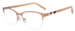 Jones New York VJON496 Eyeglasses Women's Semi Rim Cat Eye