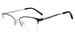 Jones New York VJOP153 Eyeglasses Women's Petite Semi Rim Cat Eye