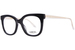 Lancel LA-90035 Eyeglasses Women's Full Rim Rectangle Shape