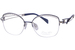 Line Art by Charmant XL2161 Eyeglasses Frame Women's Half Rim Cat Eye Titanium