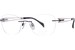 Line Art Vivace XL2174 Titanium Eyeglasses Women's Rimless Oval Shape