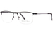 Michael Ryen MR-400 Eyeglasses Men's Semi Rim Square Shape