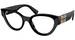 Miu Miu MU-01VV Eyeglasses Women's Full Rim Round Shape