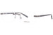 Mont Blanc MB0055O Eyeglasses Men's Rimless Rectangular Optical Frame