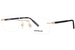 Mont Blanc MB0221O Eyeglasses Men's Rimless Rectangle Shape