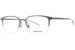 Mont Blanc MB0234OK Eyeglasses Men's Semi Rim Square Shape