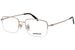 Mont Blanc MB0313O Eyeglasses Men's Semi Rim Rectangle Shape