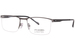 Morel Lightec 30295S Eyeglasses Men's Semi Rim Square Shape